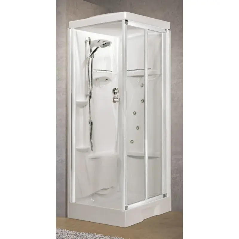 Ultima Occasione Cabina de ducha multifuncional modelo hidromasaje 120 x 80 Novellini New Holiday 2P NNH2P120T19F-1D