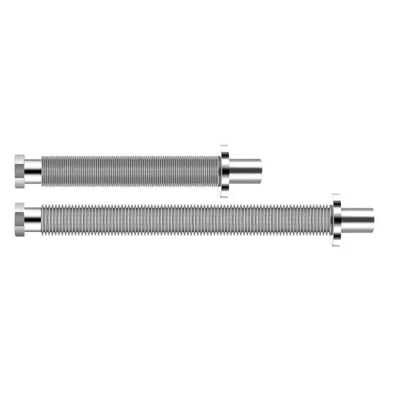 Sifón de acero inoxidable para debajo del fregadero, modelo extensible hasta 45 cm Tecom TBPS14 Novità
