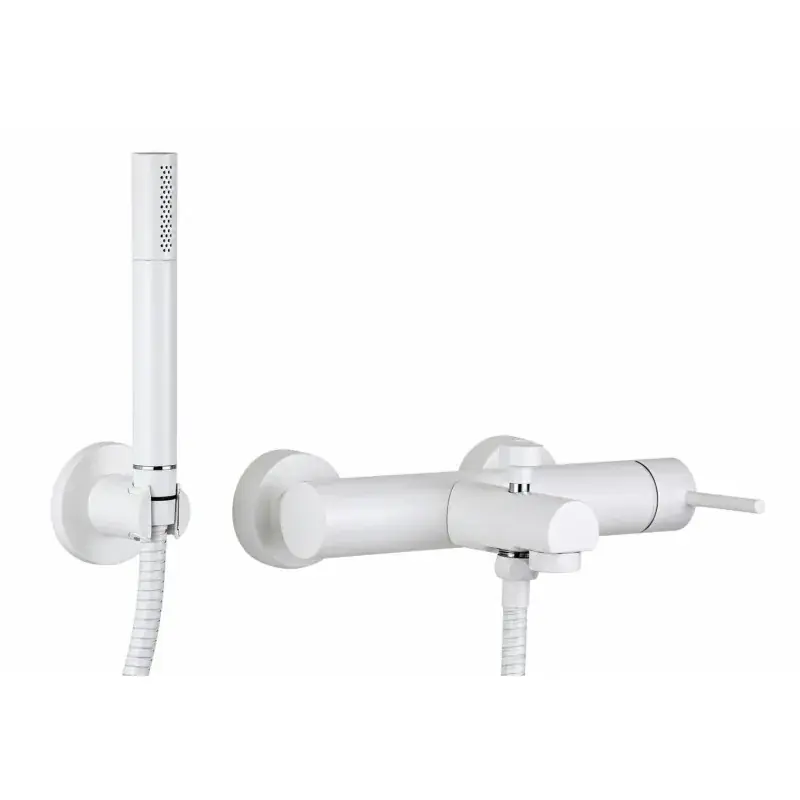 Quantità Limitata Mezclador de baño externo blanco mate Gattoni Easy 2201/22BO