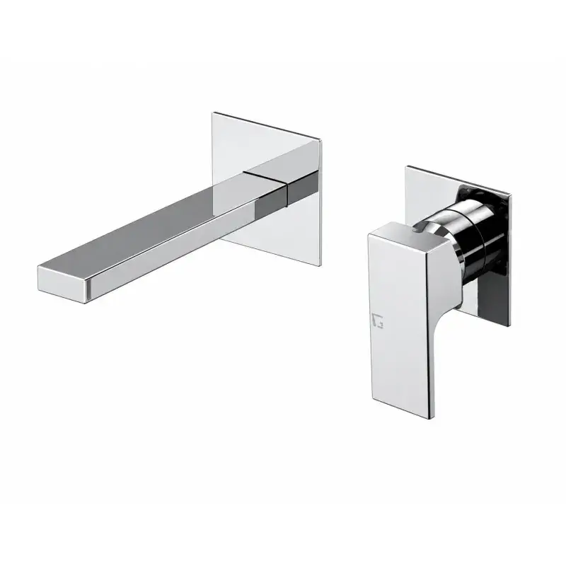 Mezclador de lavabo montado en la pared Gattoni SQUARE 2537/25C0 Subito Disponibile