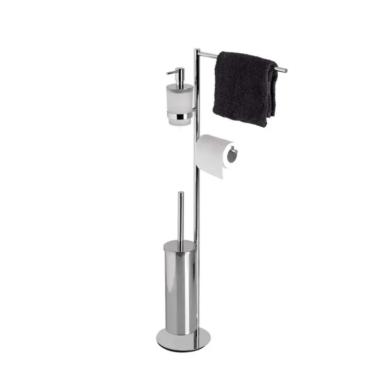 Affare Accesorios multifuncionales de encimera para baño en acero cromado, completos con accesorios Capannoli Hoop HP179 VS33