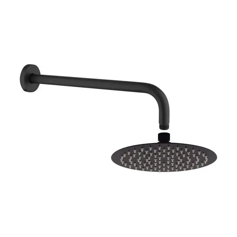 Compra Adesso Set de ducha negro mate Ø25 cm rociador 40 cm brazo Tecom KITSOF3NO