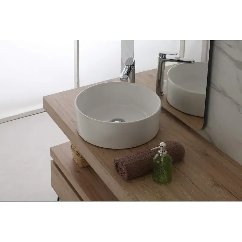 Lavabo de cerámica para instalación sobre encimera Feridras 606130 Prezzo Scontato