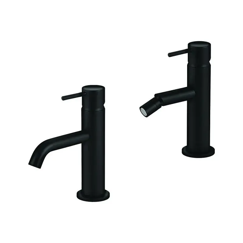 Prezzo Scontato Conjunto mezclador de lavabo y bidé negro mate Gattoni Easy KITEASYNO1