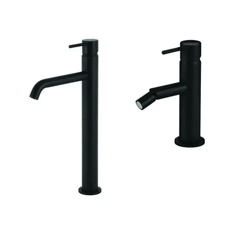Offerta Del Giorno Mezclador de lavabo alto y bidé en negro mate Gattoni Easy KITEASYNO2