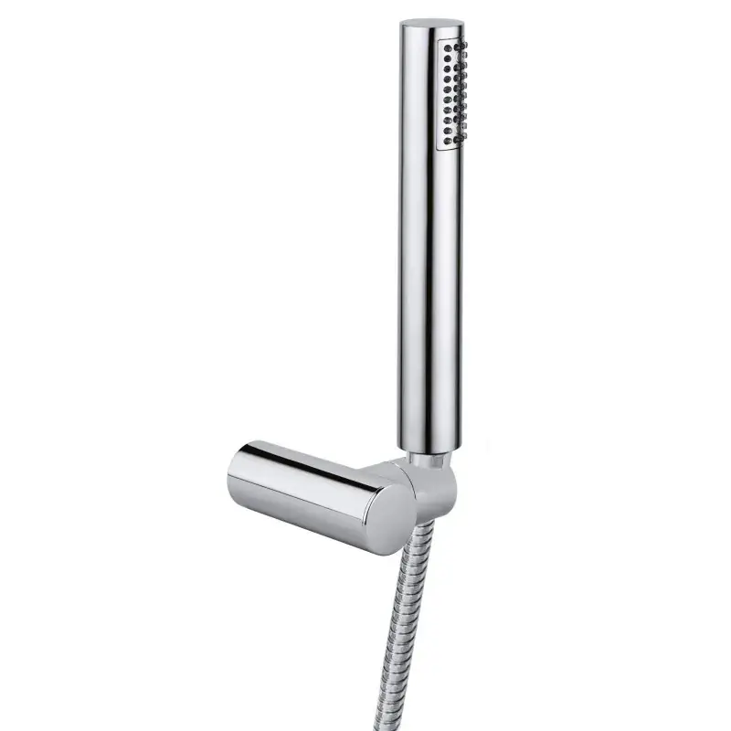 Set de ducha con soporte y modelo redondo flexible Damast Rain 13717 Novità