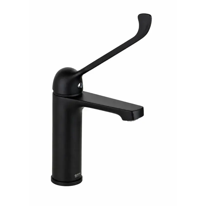 Mezclador monomando con palanca clínica en negro mate Gattoni 5004650NO.LC Promozione