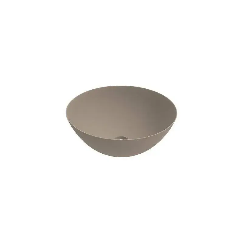 Prezzo Di Fabbrica Lavabo sobre encimera de cerámica capuchino mate con dimensiones 416x155 mm Ercos Musa BLCERPMUSA0001