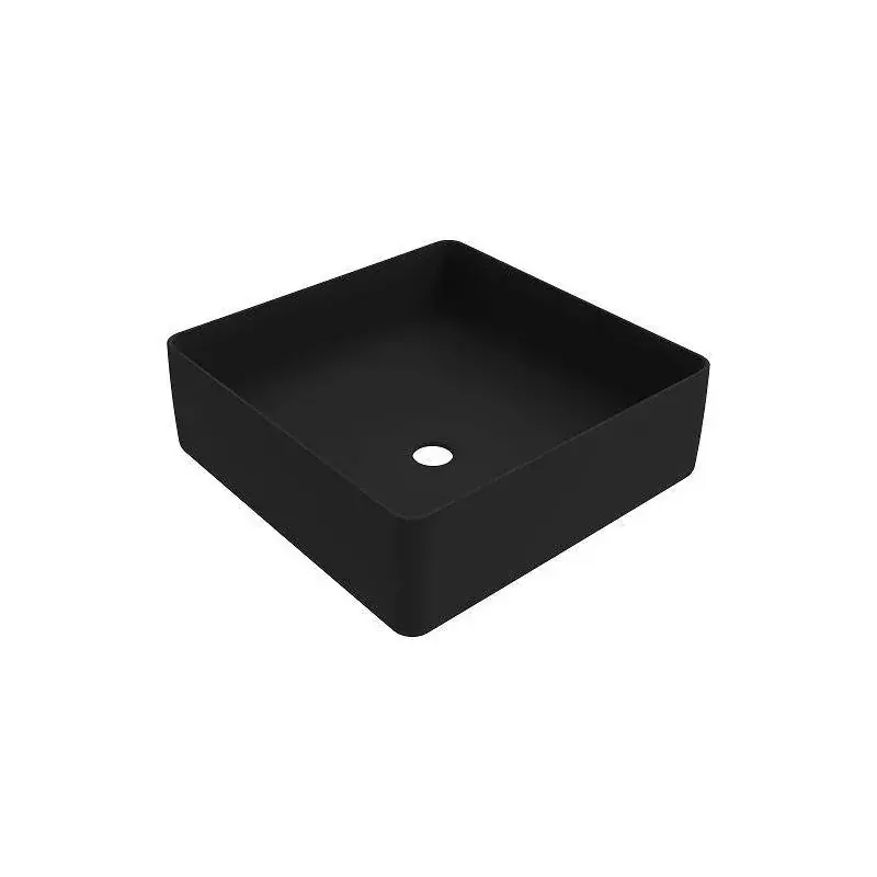 Lavabo de 416x416 mm negro mate con instalación sobre encimera Ercos Musa BLCERNMUSA0011 Offerta Limitata