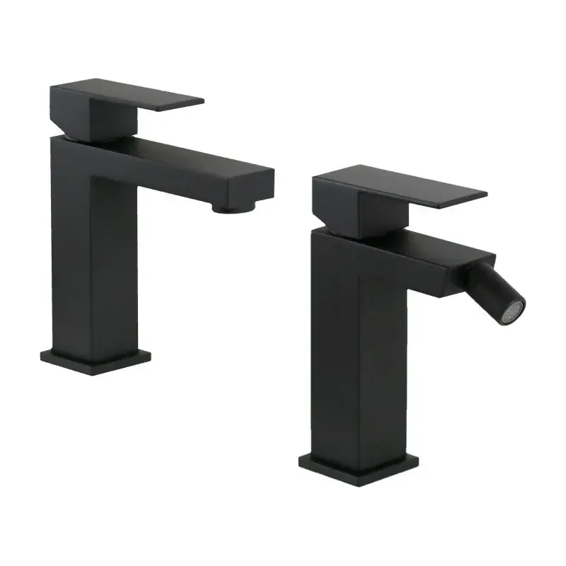 Conjunto mezclador de lavabo y bidé negro mate Ercos Italia R KITITALIAR1NO Offerta Limitata