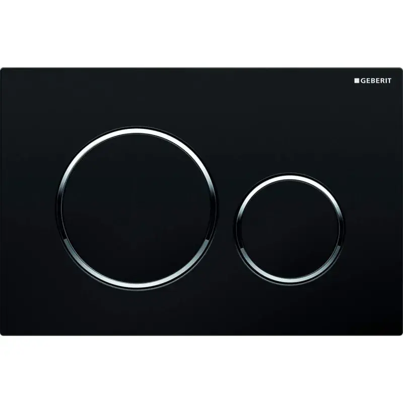 Placa de accionamiento con doble pulsador en negro Geberit Sigma 20 115.882.KM.1 Ultimissimo Modello