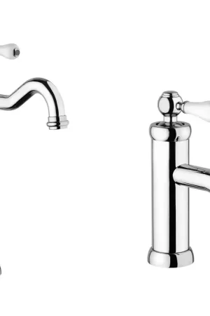 Affare Mezclador de lavabo tipo alto y bidé estilo retro Piralla Como KITCOMO2