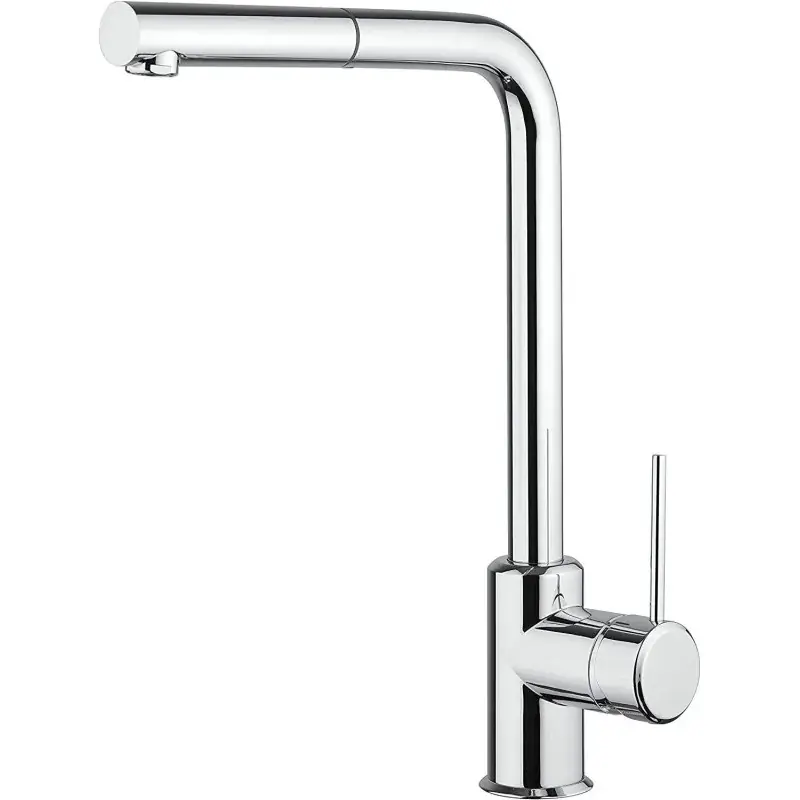 Mezclador de fregadero de cocina cromado con ducha extraíble Piralla Lion 0LI00103A21 Compra Oggi Stesso