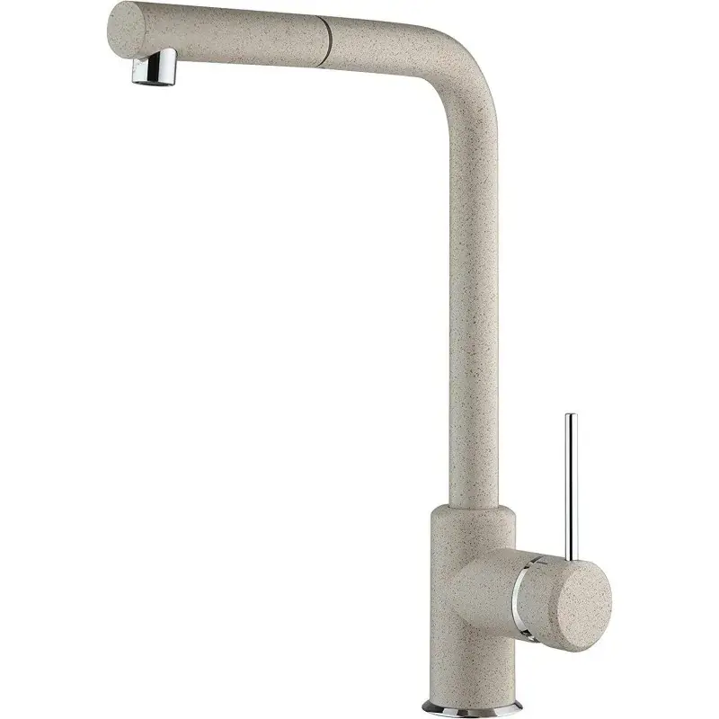 Mezclador de fregadero de granito avena con caño giratorio y ducha extraíble Piralla Lion 0LI20103A21 Promo Stagionale