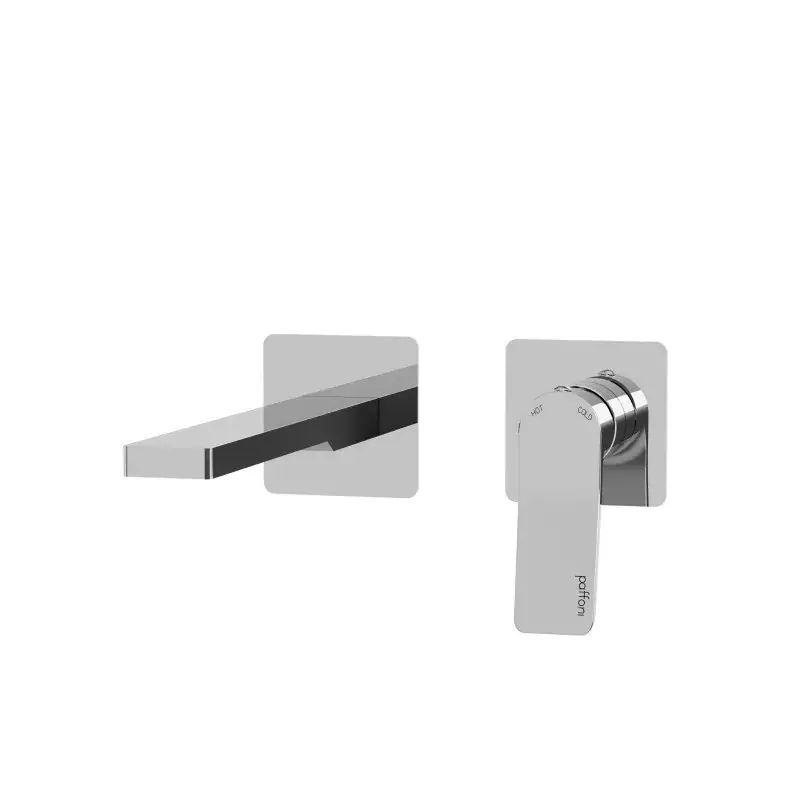 Mezclador de lavabo de pared con 2 placas de salida 15 cm Paffoni TILT TI104CR70 Offerta Lampo