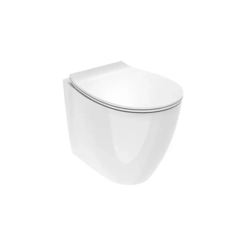 Scelto Dai Clienti Jarrón de suelo de cerámica blanca brillante con una profundidad de 52 cm Ercos Kite BCKTELVASO
