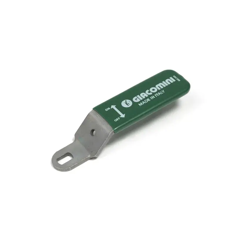 Palanca en acero para válvula de esfera con revestimiento en plástico verde Giacomini P31LVY Offerta Lampo