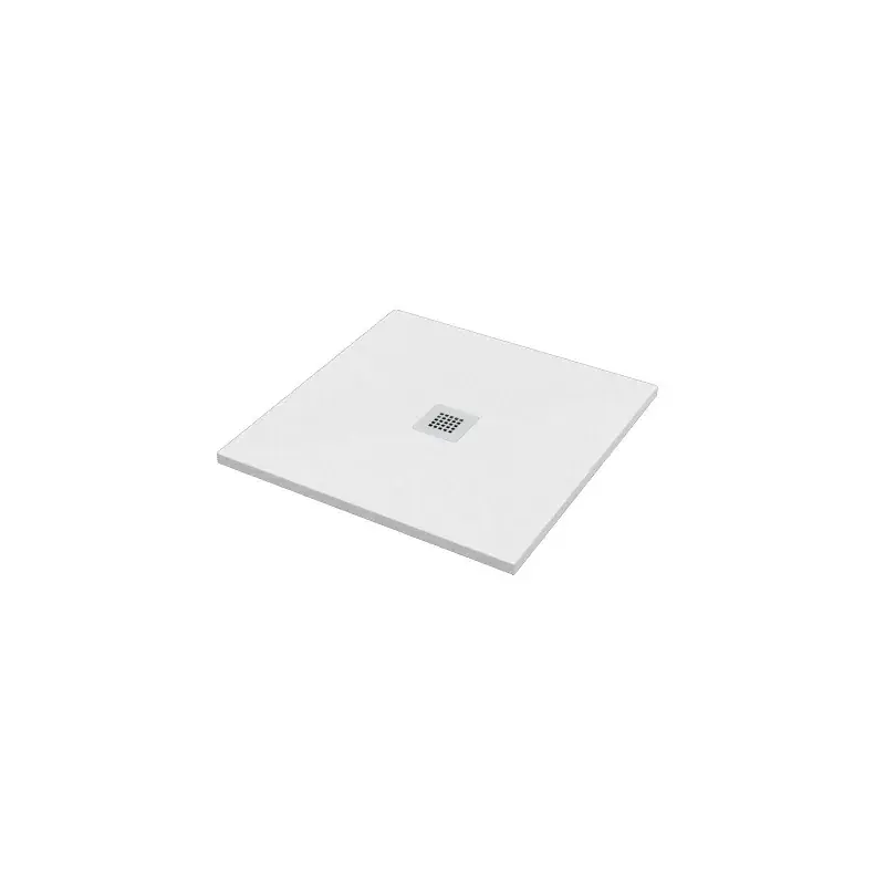 Offerta Limitata Plato de ducha cuadrado 80x80 cm color blanco efecto piedra Ercos Stone BPMAROSTON8080