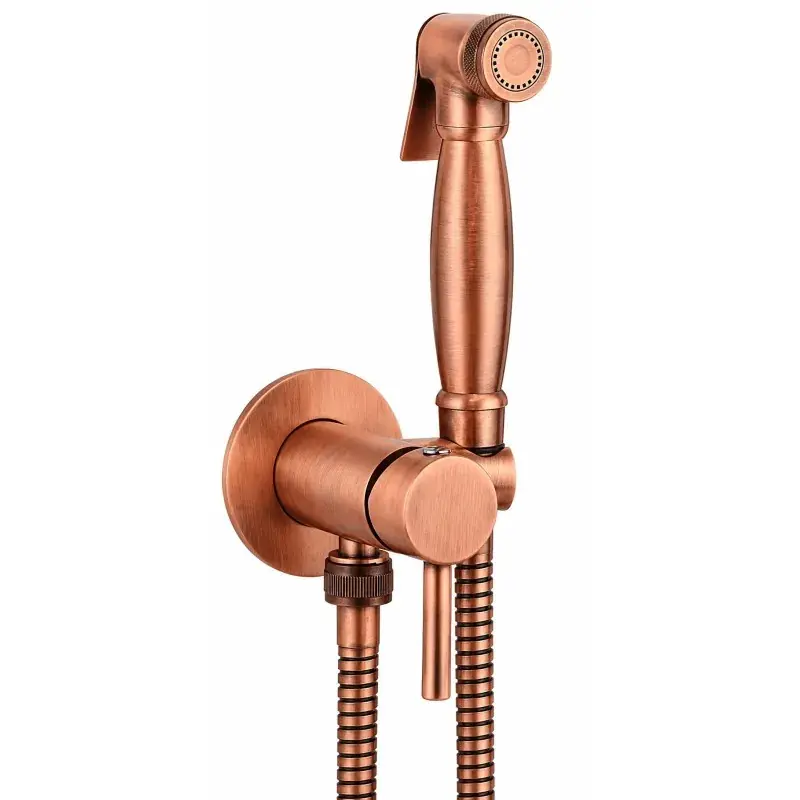Conjunto de bidé empotrado con mezclador y ducha en latón acabado cobre Pollini acqua DesingD09181203RA Prezzo Basso