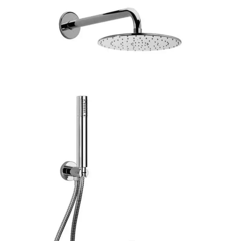 Di Tendenza Set de ducha redondo con rociador de Ø25 cm y soporte de pared Paini Shower Line 53CR441P4