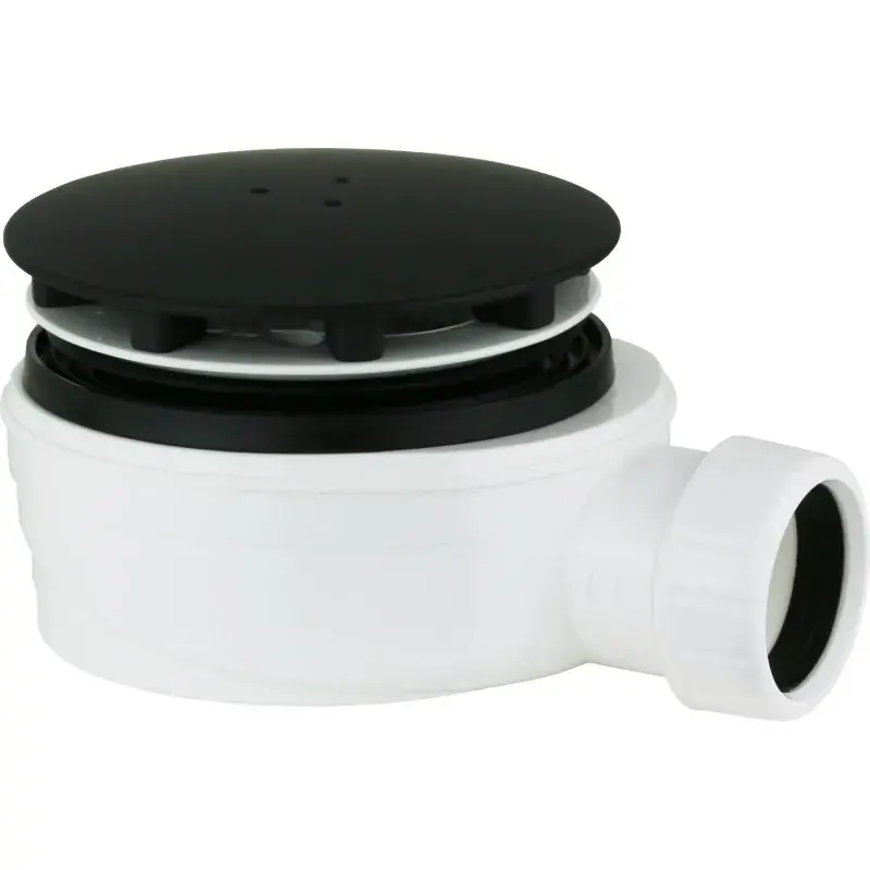 Desagüe con sifón universal para platos de ducha negro mate Vicario 836/SACP.55 Direttamente Dal Produttore