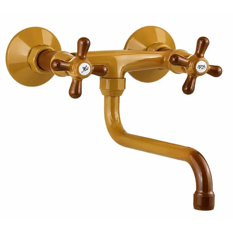Grifo de fregadero de cocina montado en la pared en terra di Francia Gattoni 7550/RE0T Offerta Limitata