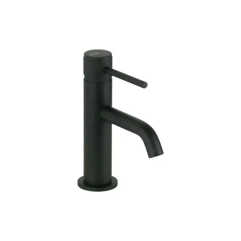Mezclador de lavabo negro mate con maneta de lujo Gattoni BETA 2482/24NO Solo Oggi