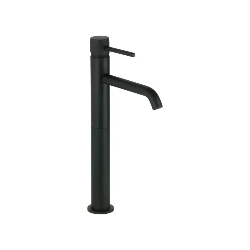 Mezclador de lavabo alto negro mate con maneta de lujo Gattoni BETA 2484/24NO Prezzo Di Fabbrica