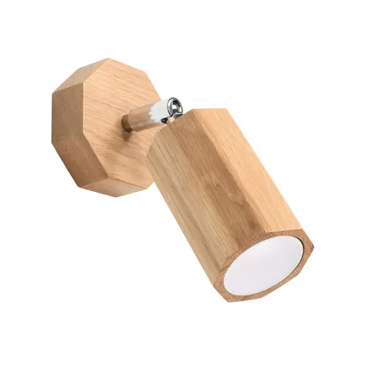 Envostar Peach Puff applique legno ottagono 1 luce Scelto Dai Clienti