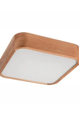Envostar Gaspar plafoniera angolare legno 35x35 cm Prezzo Di Fabbrica