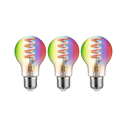 Promozione Paulmann lampadina LED ZigBee E27 6,3W RGBW oro 3x