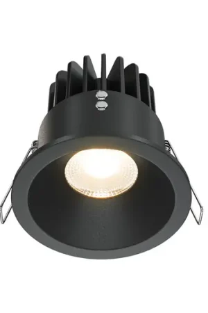 Economico Maytoni Zoom Luce da incasso a LED 930 IP65 triac tonda, nero