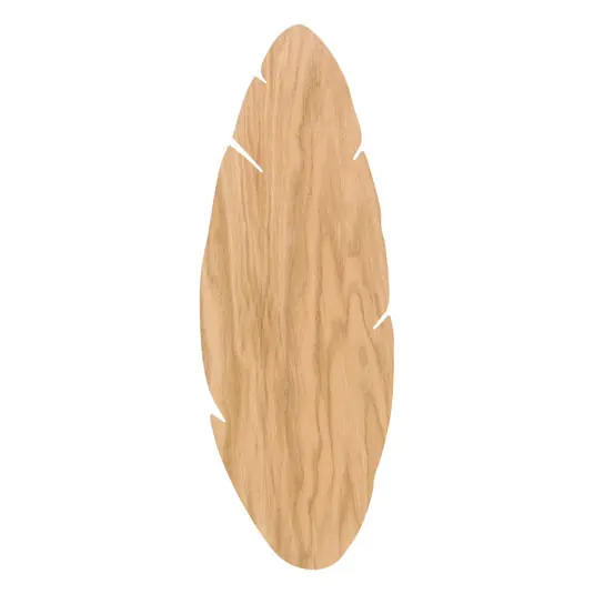 Envostar applique Lehti, a forma di foglia, legno chiaro, 51 x 18 cm Economico