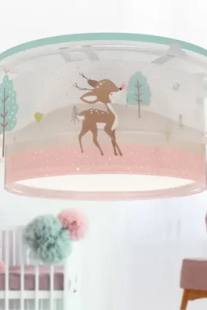 A Buon Prezzo Plafoniera per bambini Dalber LOVING DEER, bianca/colorata