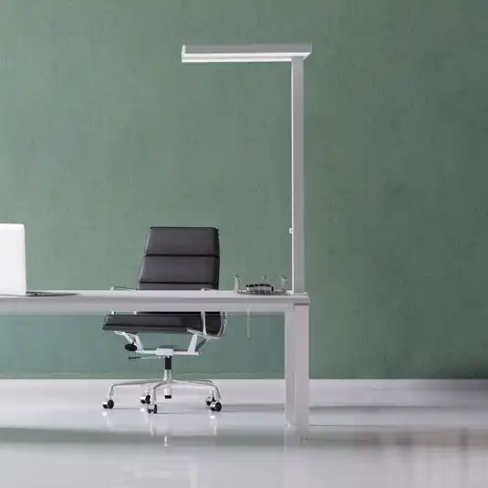Occasione Imperdibile Lampada da tavolo LED MAULjaval, bianca, 120 cm, dimmerabile, base a morsetto