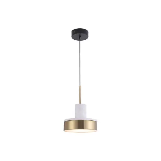 Promozione Lampada a sospensione Lithos LED, oro/bianco