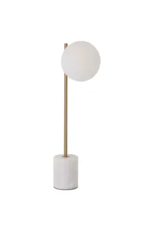 Subito Disponibile Lampada da tavolo Silvana, bianco/oro