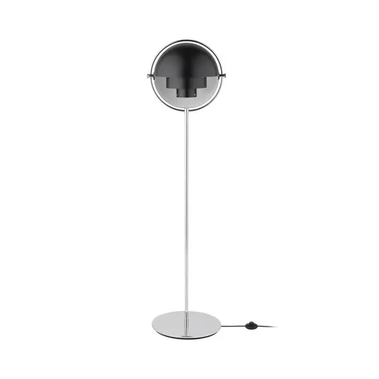 Prezzo Basso Gubi lampada da terra Lite altezza 148 cm cromo/nero antracite