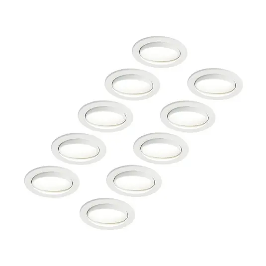 Arcchio luci LED da incasso a incasso Katerin, bianca, orientabile, set da 10 Direttamente Dal Produttore