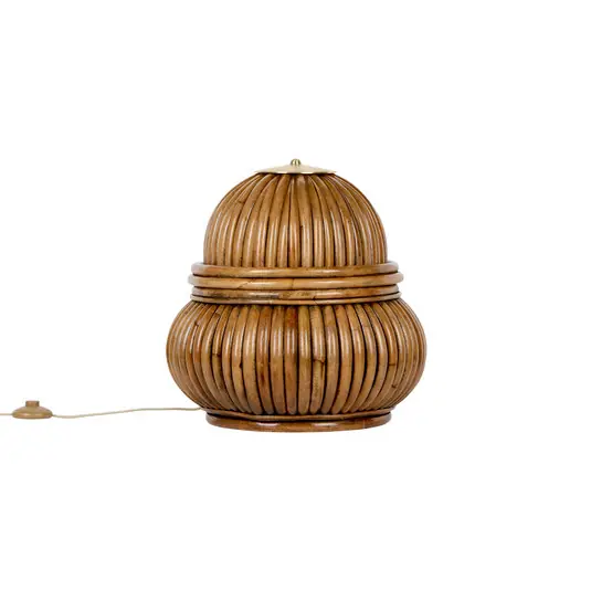 Ordina Subito Gubi lampada da tavolo Bohemian 72, rattan, altezza 45 cm