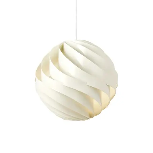 Vendita Finale Lampada a sospensione Gubi Turbo, bianco alabastro lucido, Ø 62 cm,