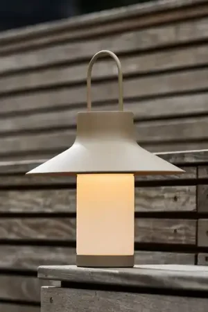 Compra Adesso LOOM DESIGN Lampada da tavolo LED ricaricabile Shadow Large, beige, IP65