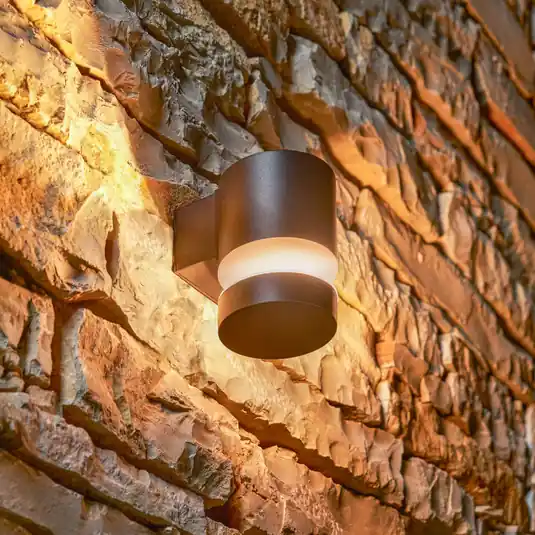 Reso Gratuito Philips LED applique da esterno Lava, altezza 13,5 cm