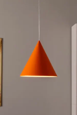 Lampada a sospensione CONO, luce singola, Ø 32 cm, arancione Nuovo Arrivo
