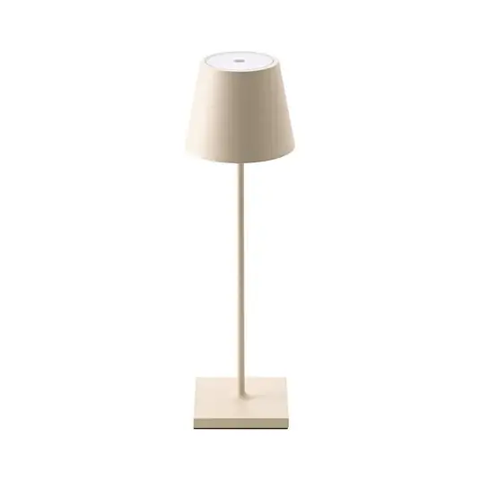 Soddisfatti O Rimborsati Nuindie Lampada da tavolo ricaricabile a LED, USB-C, beige, IP54,