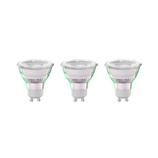 Nuova Collezione Arcchio LED GU10 4,7W 2700K 850lm set di 3 lampadine in vetro