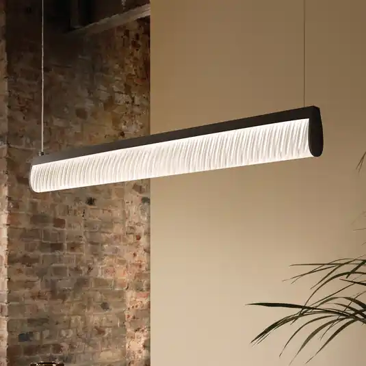 Compra Adesso Slamp Lampada a sospensione LED Modula, plissettata, nero