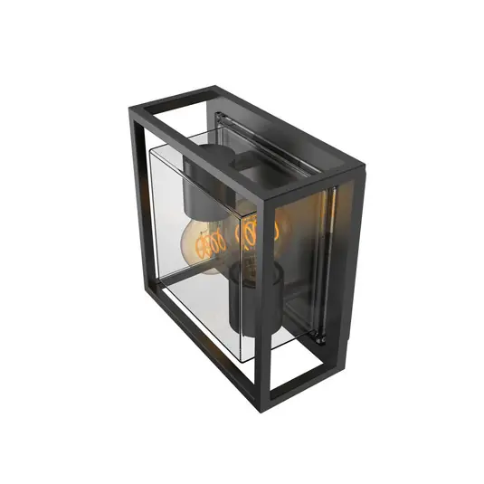 Applique da esterno Calex, a 2 luci, superiore/inferiore, alluminio, nero Offerta Speciale