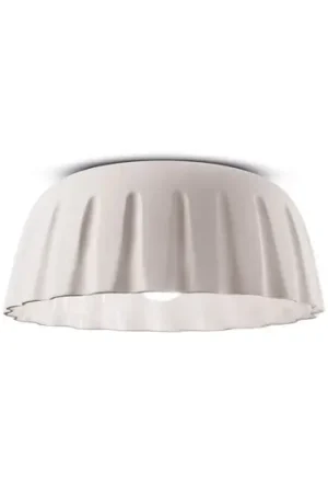Offerta Limitata Plafoniera Madame Gres in ceramica, altezza 17 cm, bianco
