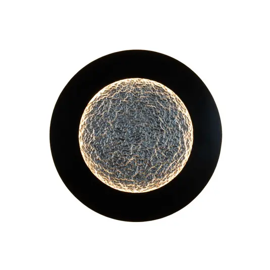 Applique a LED Luna Pietra, marrone-nero-argento, Ø 80 cm Reso Gratuito
